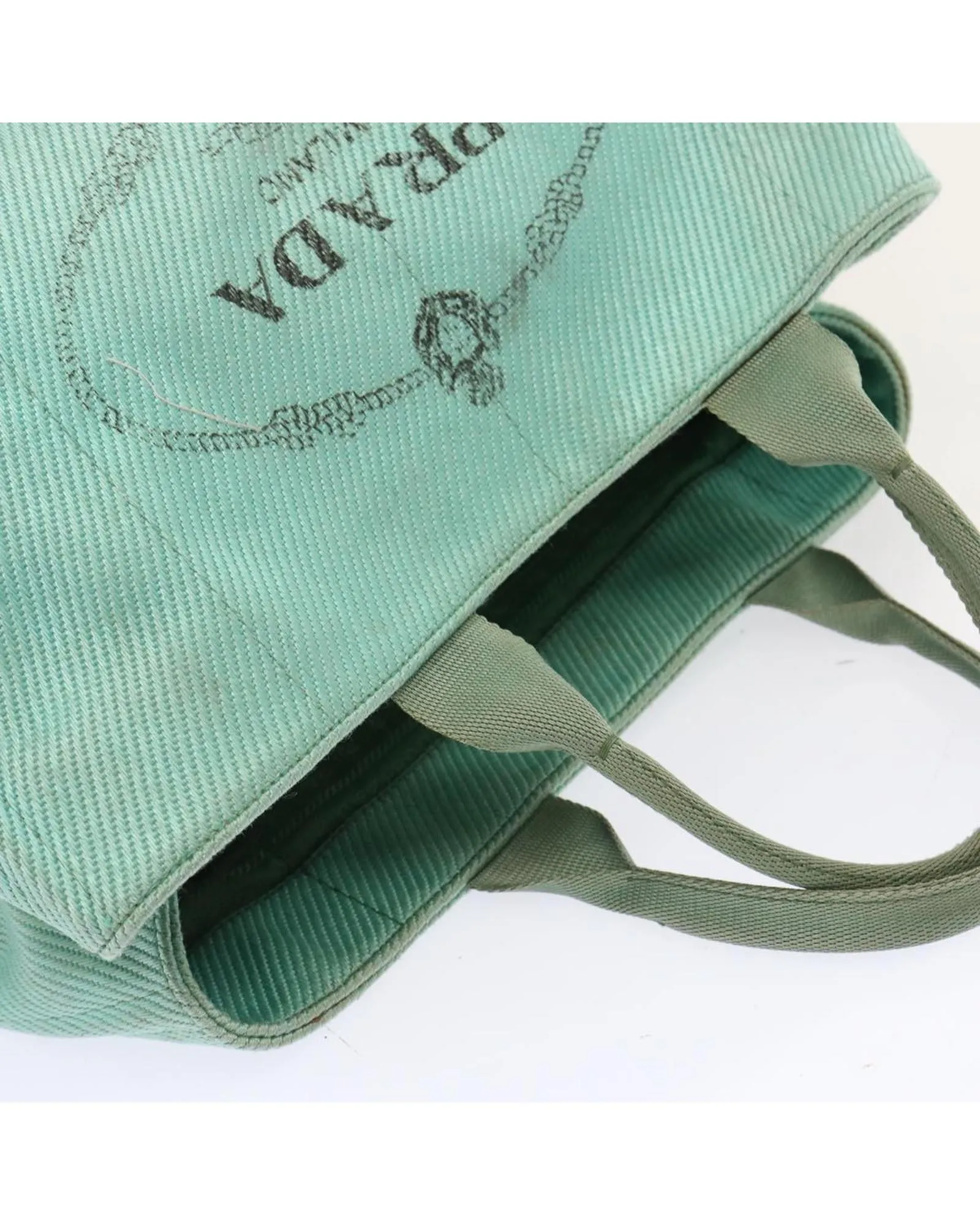 Blue Canvas Hand Bag with Accessories - Rank C