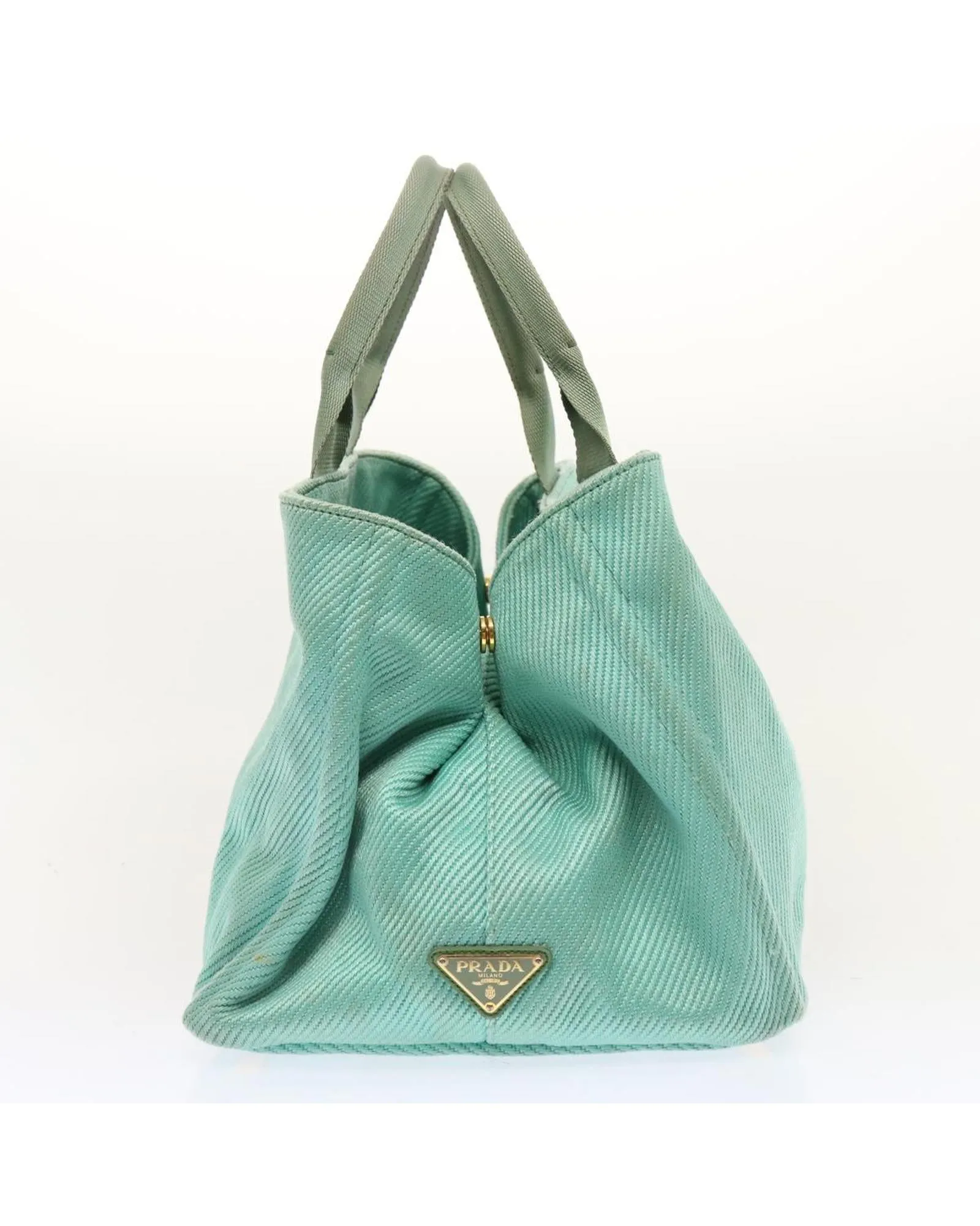 Blue Canvas Hand Bag with Accessories - Rank C