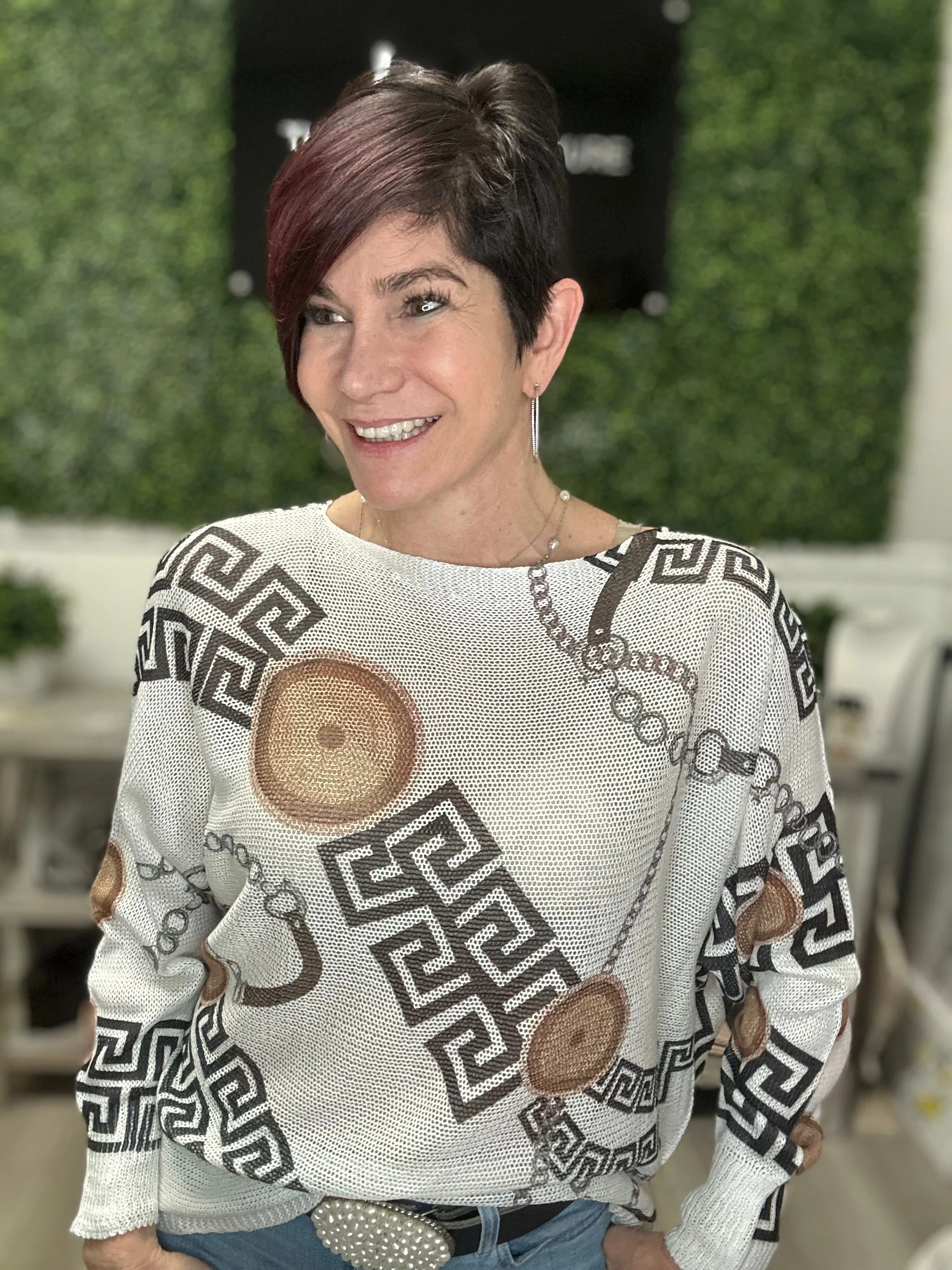 Chain Belt Sweater