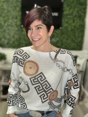 Chain Belt Sweater