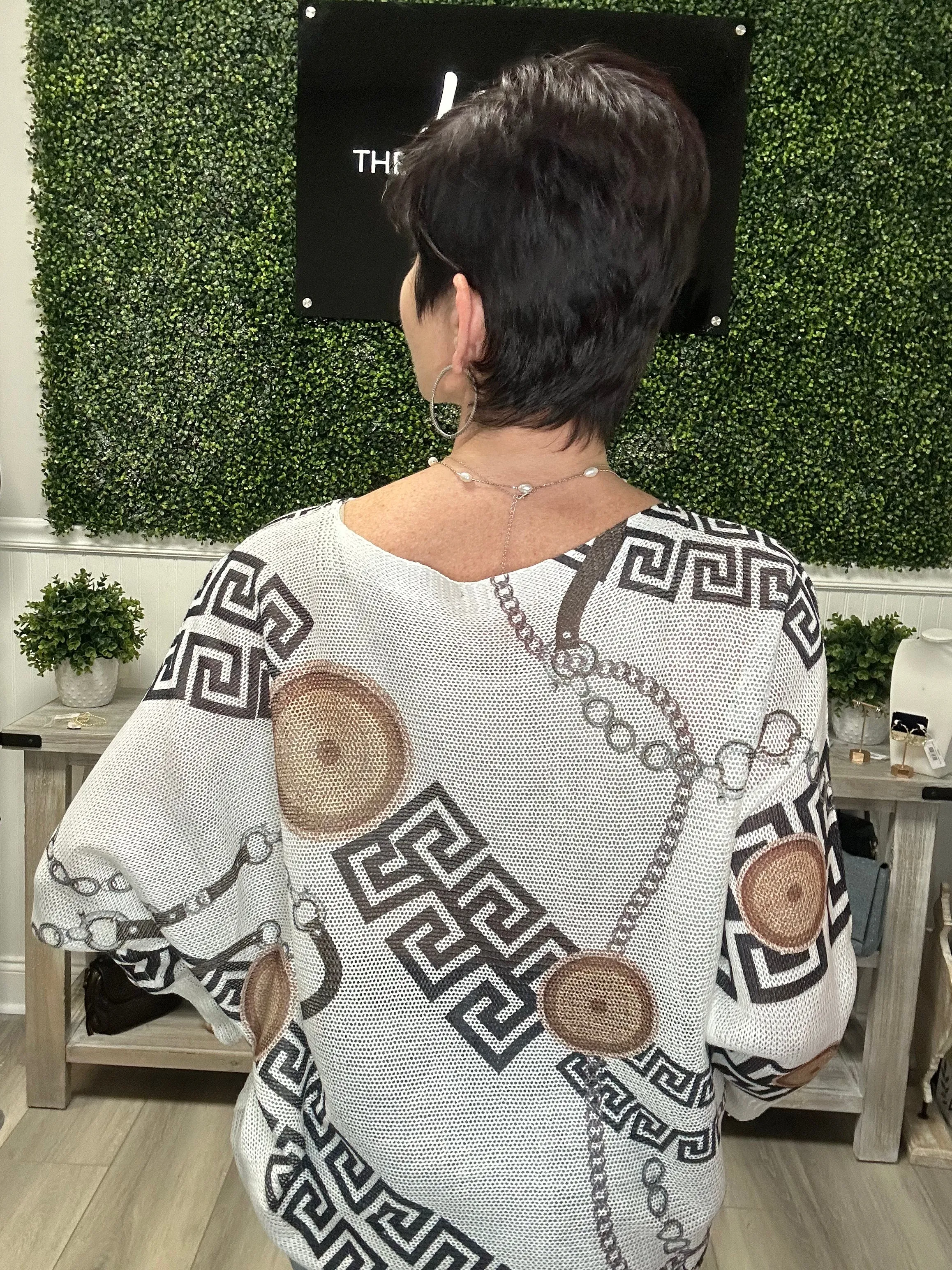 Chain Belt Sweater