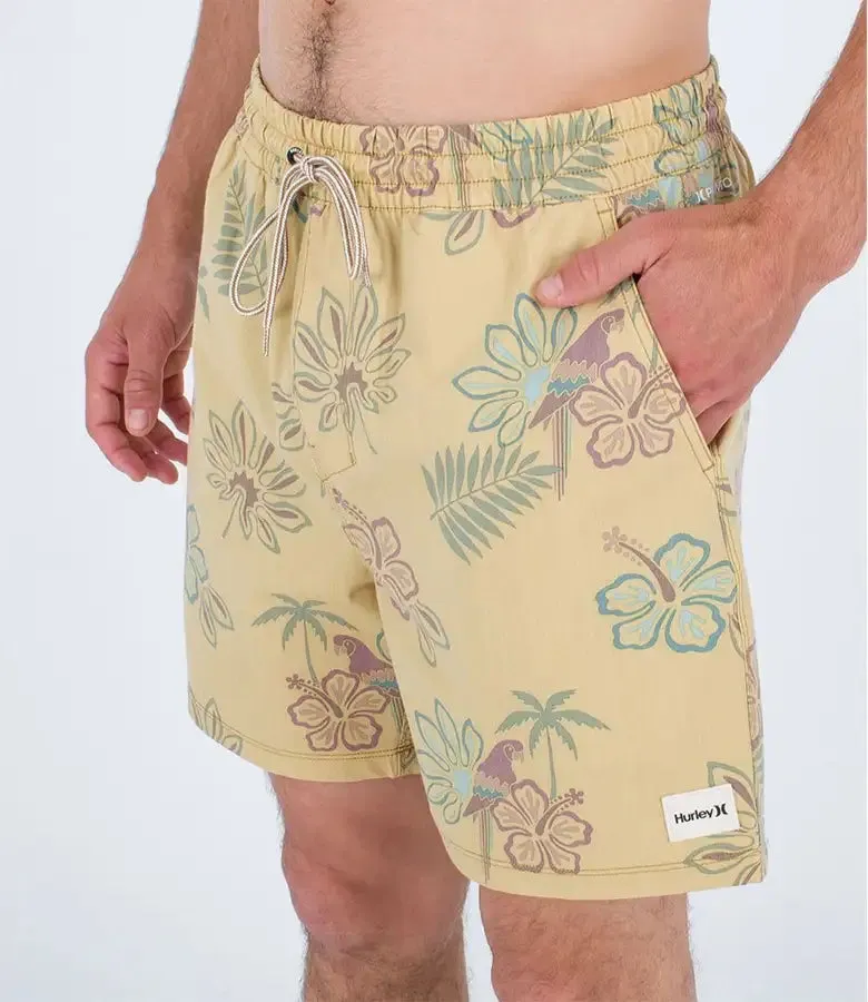 Hurley Men's Phantom Naturals Cannonball Volley 17" Boardshorts Yellow MBS0011880-H715