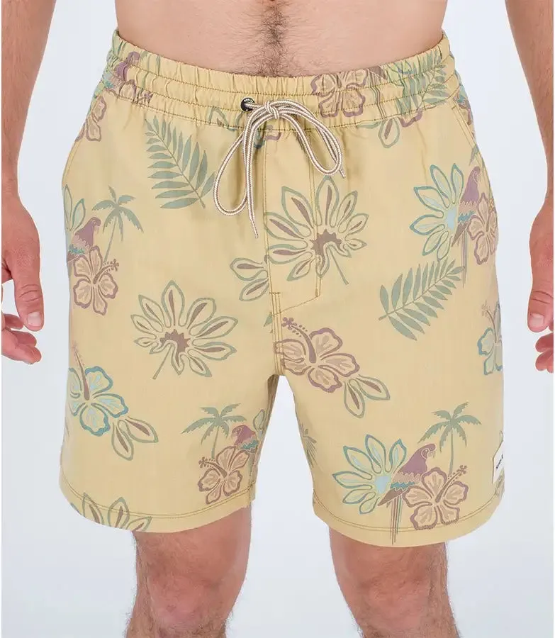 Hurley Men's Phantom Naturals Cannonball Volley 17" Boardshorts Yellow MBS0011880-H715