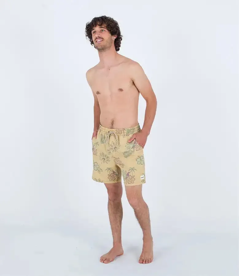 Hurley Men's Phantom Naturals Cannonball Volley 17" Boardshorts Yellow MBS0011880-H715