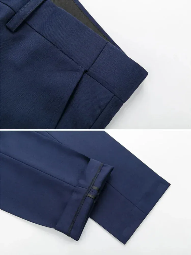 M-6XL 15 Colors ( Jacket Vest Pants ) Formal Business Office Men's Suits Groom Wedding Dress Party Dress Solid color Suit