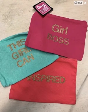 Makeup Cosmetic Bags w/ Sayings