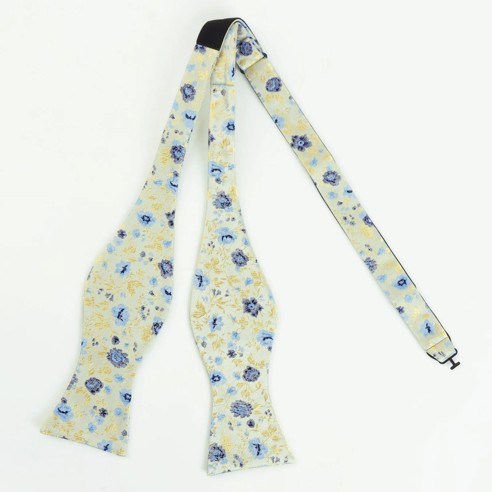 Men's Classic Floral Pattern Self-tied Bow Tie and Handkerchief Set-049