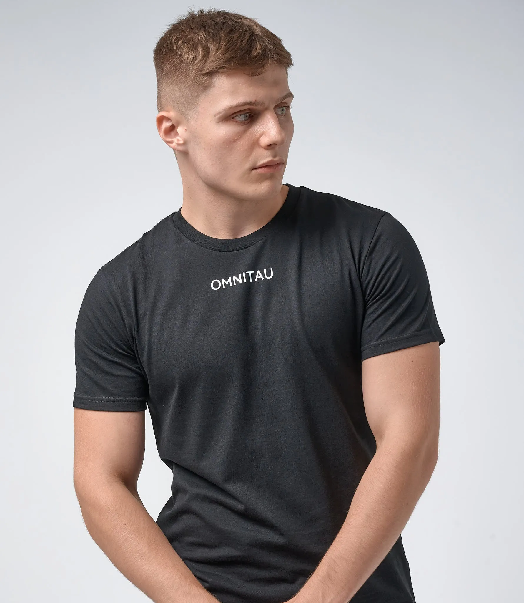 Omnitau Men's Pimlico Organic Cotton Crew Neck T-Shirt - Black