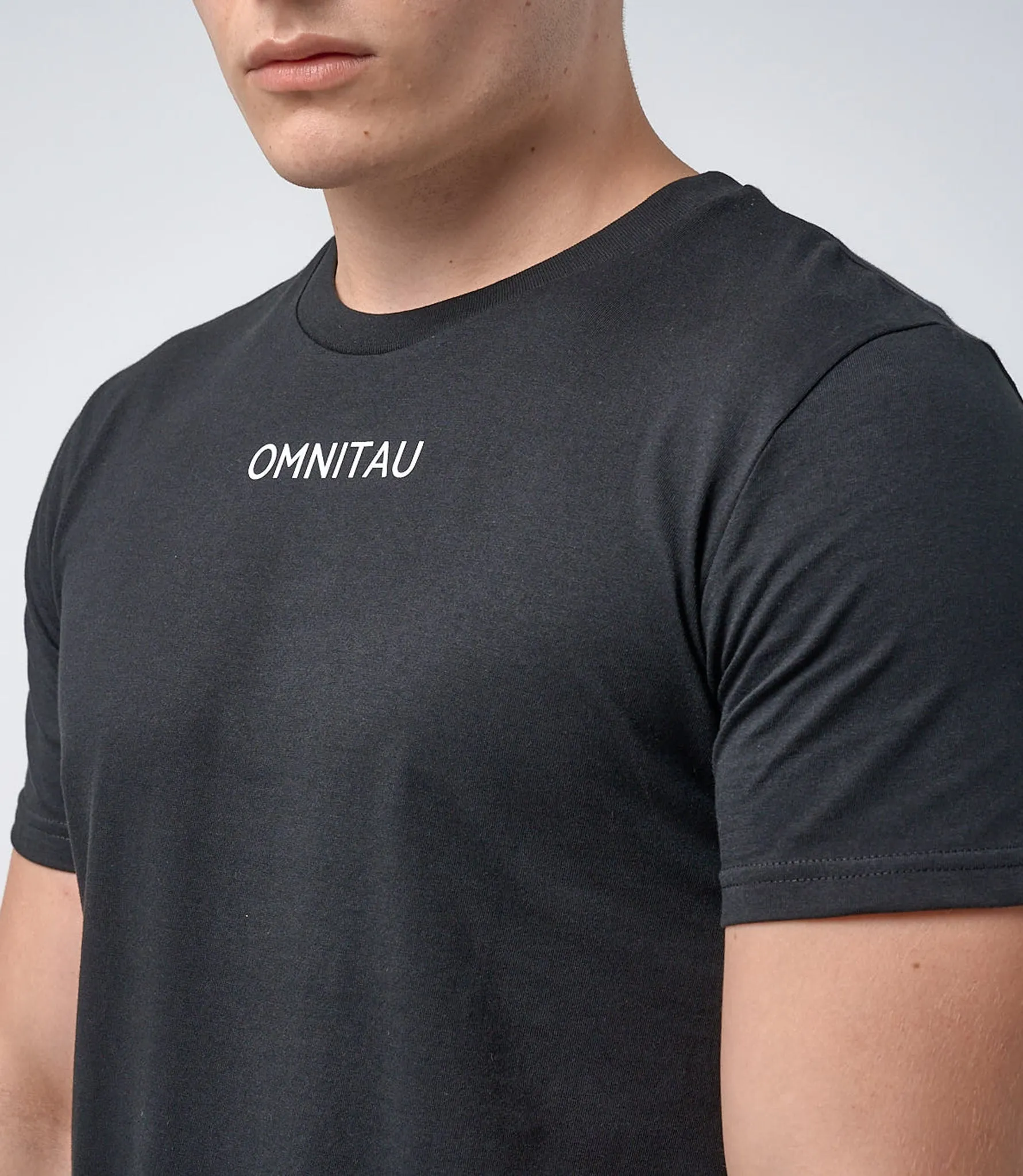 Omnitau Men's Pimlico Organic Cotton Crew Neck T-Shirt - Black