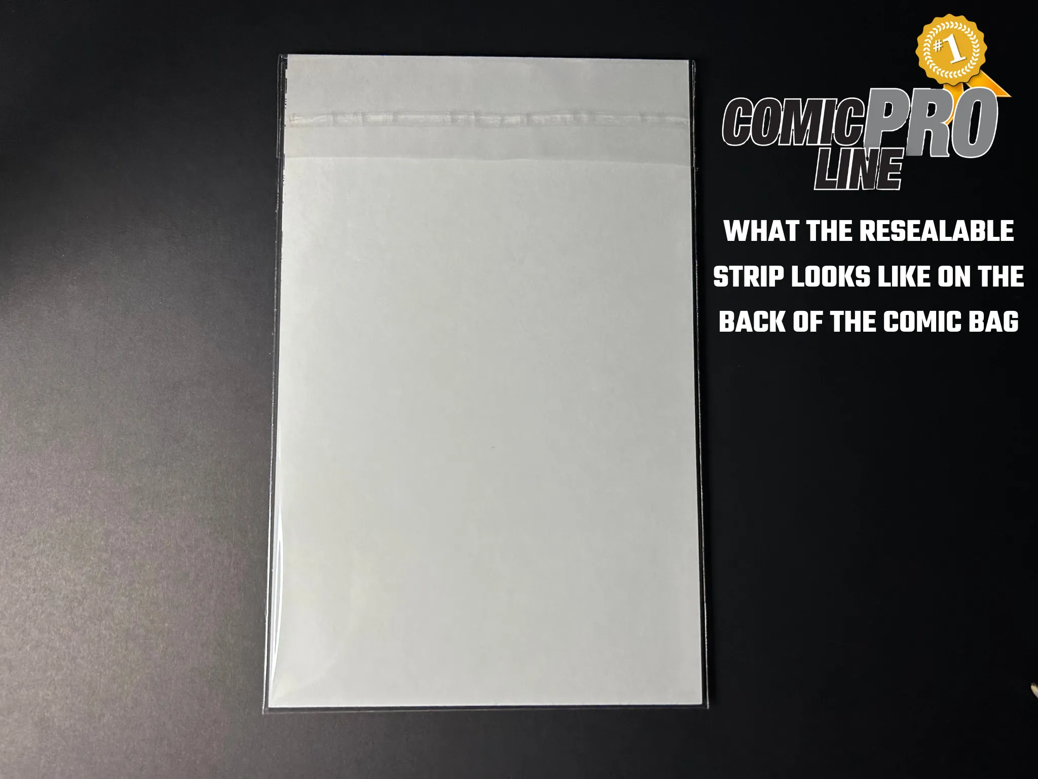 Resealable Silver Size Mylar Comic Bags - 100 Pack