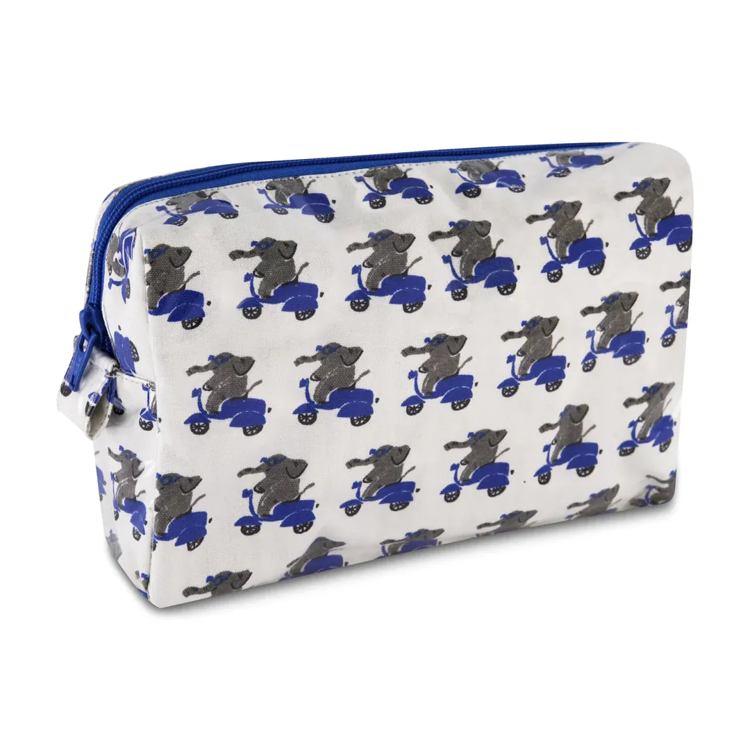 Ro’s Garden Blue Beep Beep Cosmetic Bag