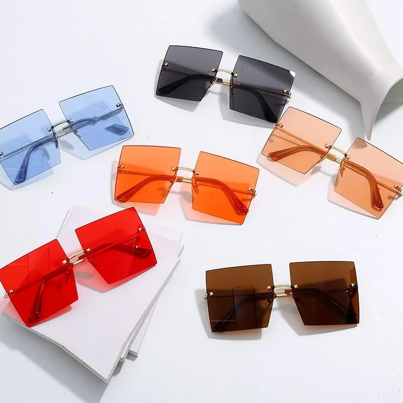 Trendy Oversized Square Sunglasses