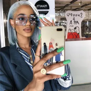 Trendy Oversized Square Sunglasses