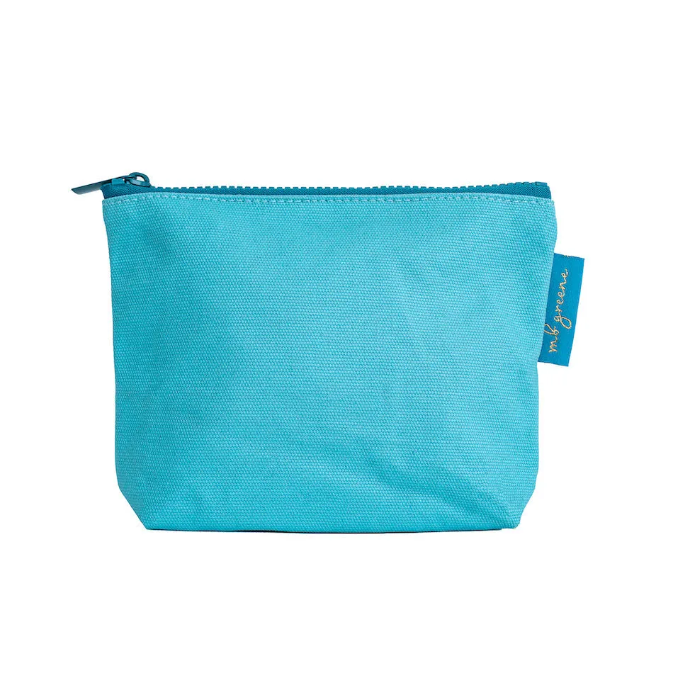 Waxed Canvas Small Cosmetic Bag