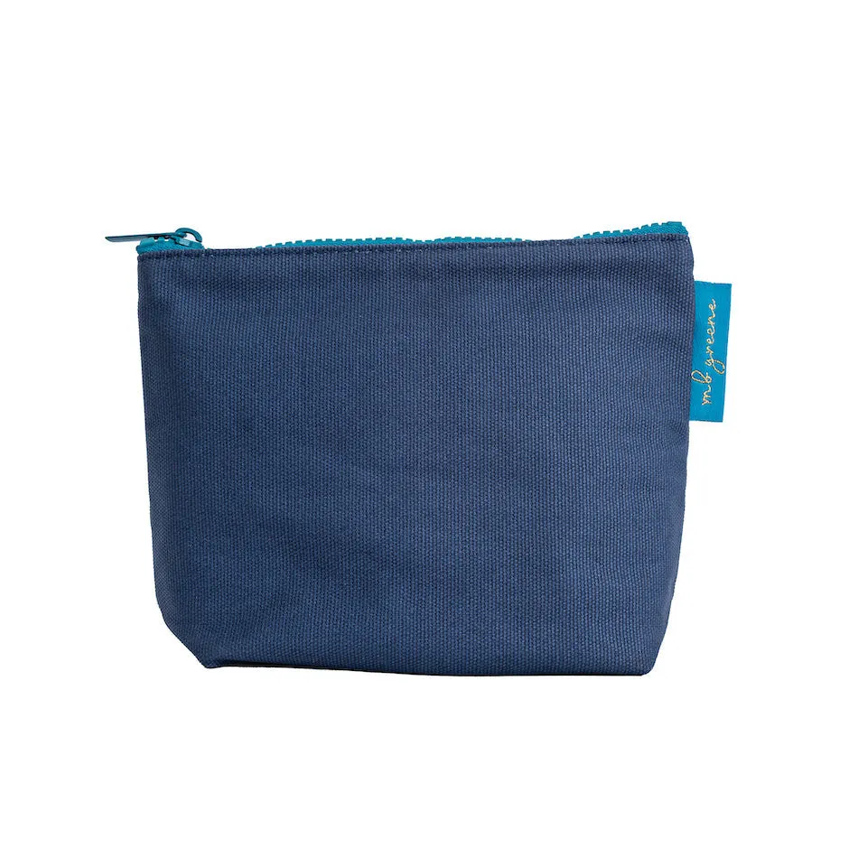 Waxed Canvas Small Cosmetic Bag