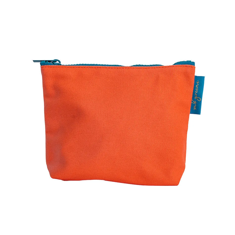 Waxed Canvas Small Cosmetic Bag