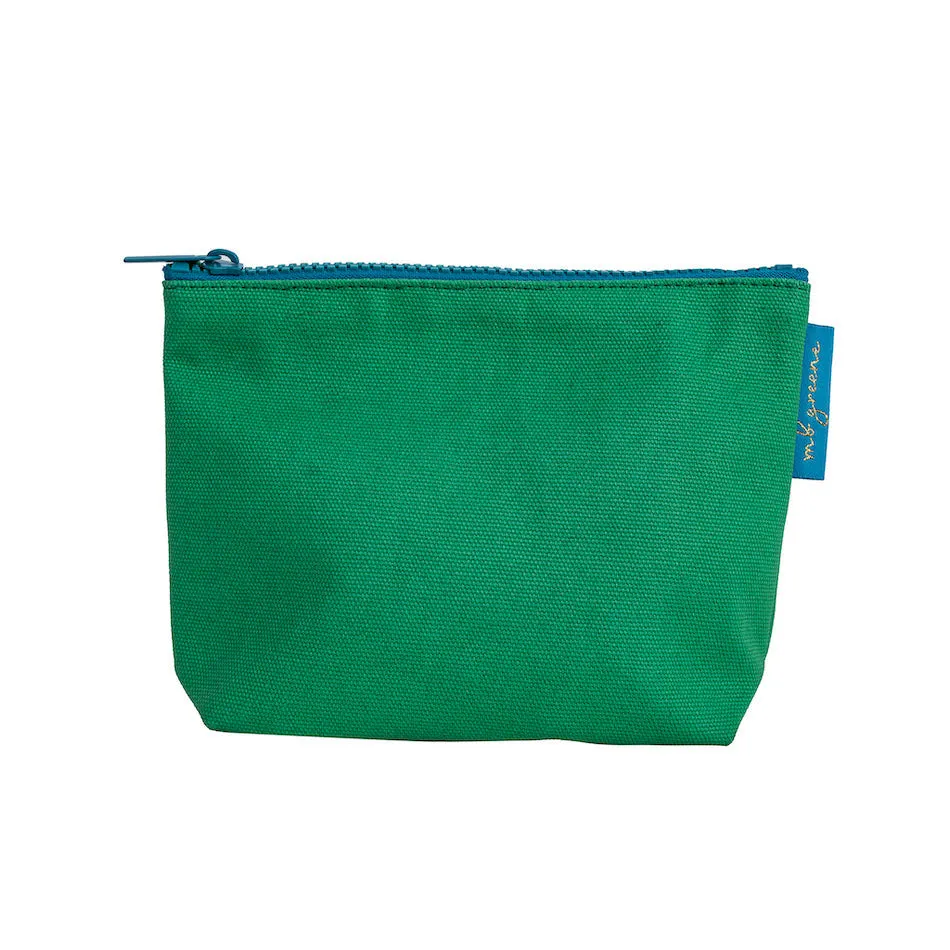 Waxed Canvas Small Cosmetic Bag